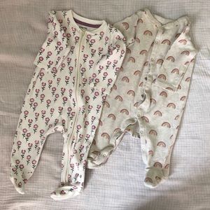 Two one piece cotton pj’s from Gymboree
